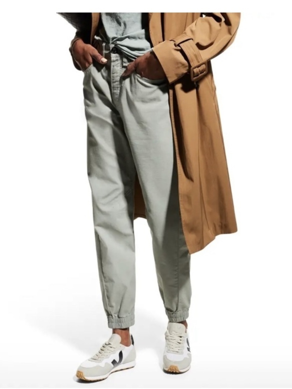 Rag & Bone Army Engineered Cotton Jogger casual pants size 28, sage green